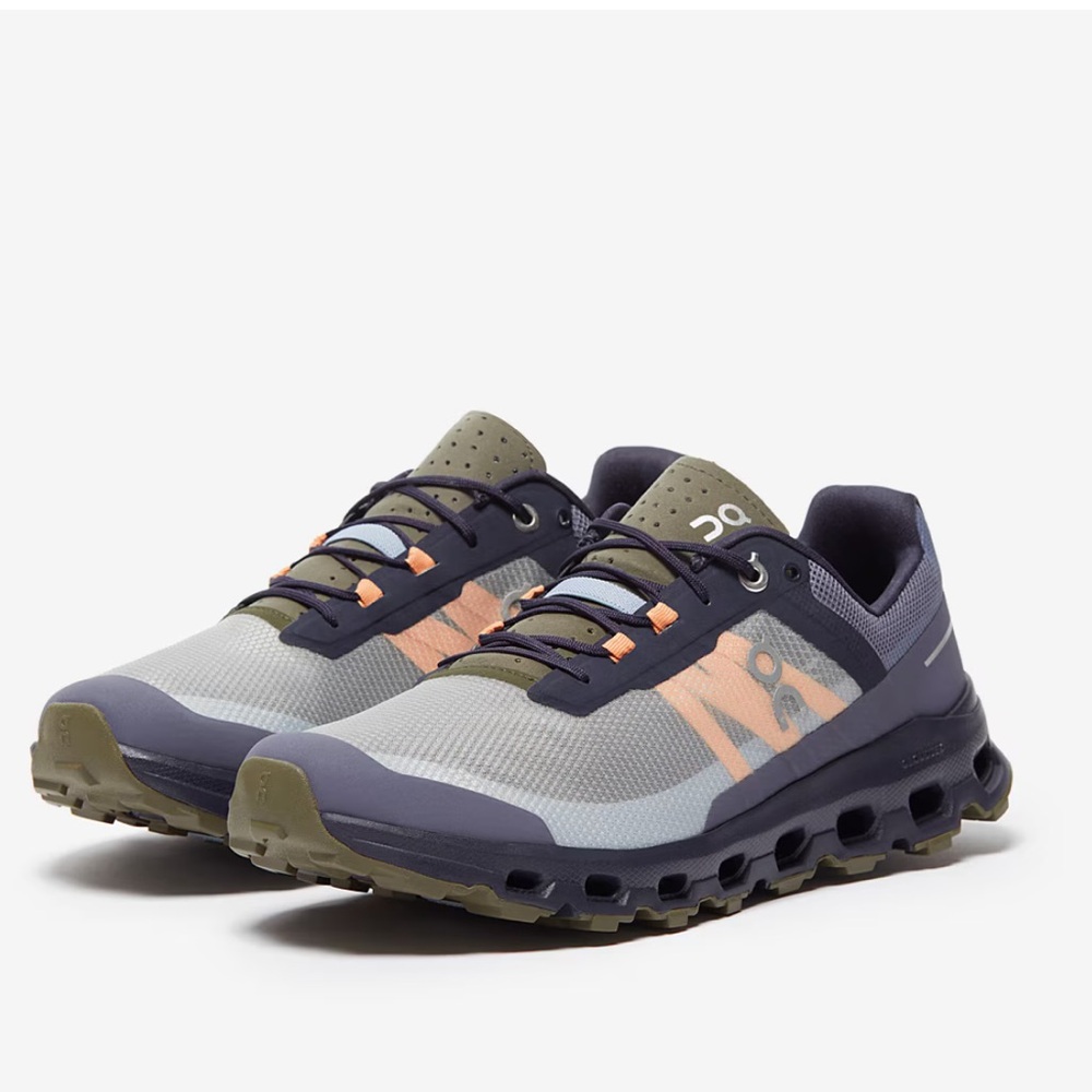 LIKE NEW On Running Cloudvista Men's Gray and Olive Athletic Shoes
